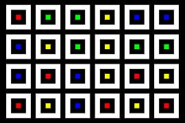 Nested | Center | 06x04 | N=02 | Random #04 | RGBY van Gerhard Haberern