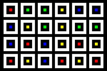 Nested | Center | 06x04 | N=02 | Random #04 | RGBY van Gerhard Haberern