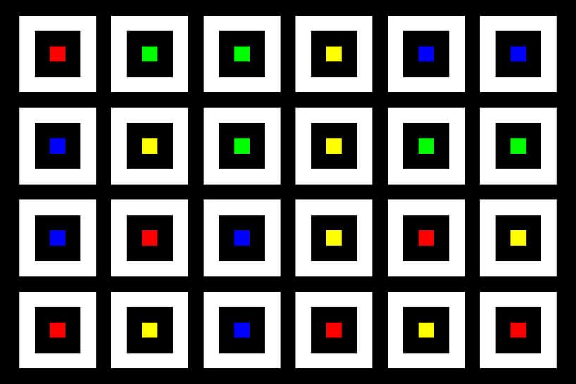 Nested | Center | 06x04 | N=02 | Random #04 | RGBY by Gerhard Haberern