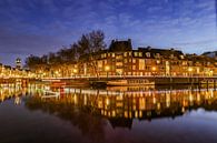 Sfeervol avondbeeld van de Bemuurde Weerd in de oude binnenstad van Utrecht van Arthur Puls Photography thumbnail