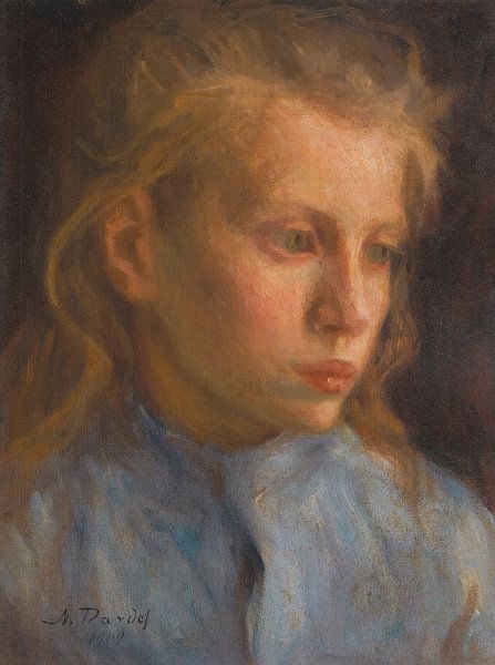 Nils Dardel - Torparflicka (Peasant Girl) (1909) by Peter Balan
