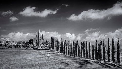 Poggio Covili - Toscane - 4 - infrarood zwartwit