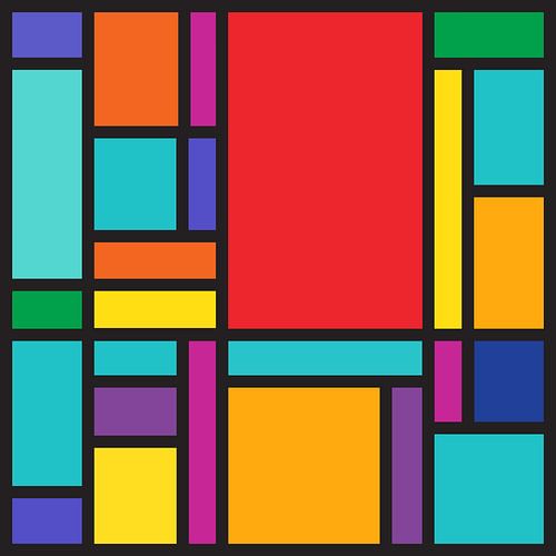 Tribute to Mondrian by Harry Hadders Design