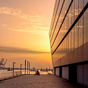Hamburg - Sunset am Dockland