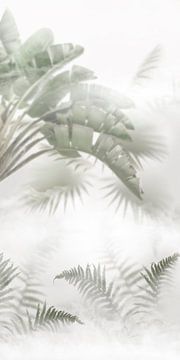 Délice tropical dans le brouillard.1 Feuilles sur Alie Ekkelenkamp