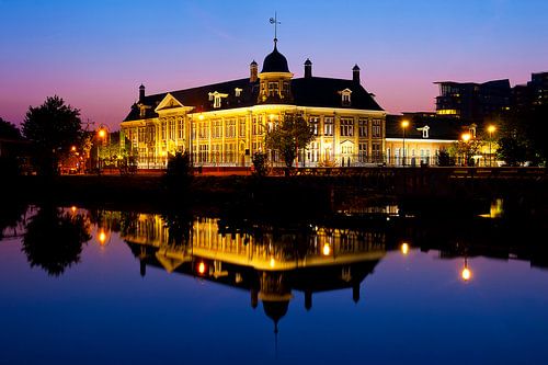 Rijksmunt tijdens het ochtendgloren.