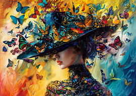 Butterfly Elegance by Abstract Painting