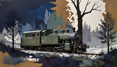 oude stoomlocomotief