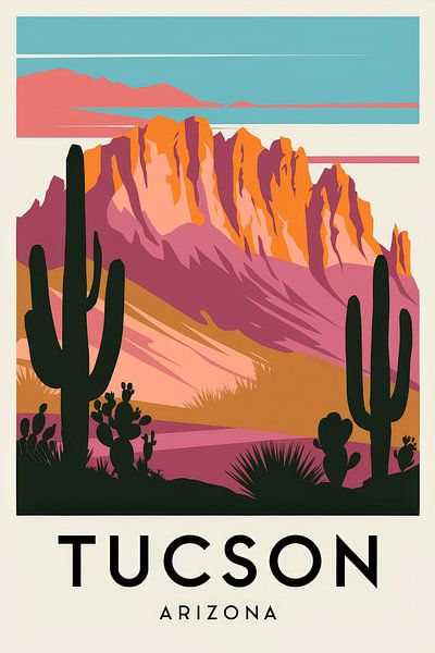 Tucson, Arizona by Poster Art Shop