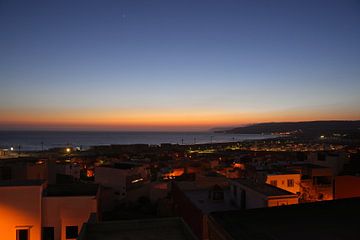 Zonsondergang Tamraght Marokko van Andrew Chang