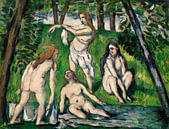 Cézanne, Vier Badende (ca. 1876-1877) von Atelier Liesjes Miniaturansicht