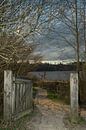 Houten poort op een wandelweg van Tom Van den Bossche thumbnail