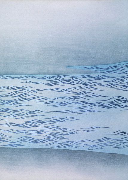 Happy River Zen Abstract by Mad Dog Art