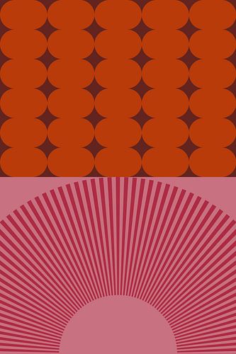 Retro kunst uit de jaren 70. Abstract geometrisch patroon nr. 2_9