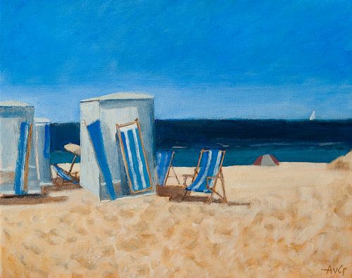 Katwijk by the sea by Antonie van Gelder Beeldend kunstenaar