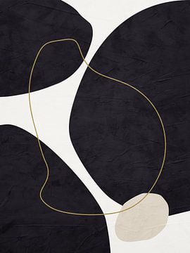 Art abstrait organique géométrique moderne