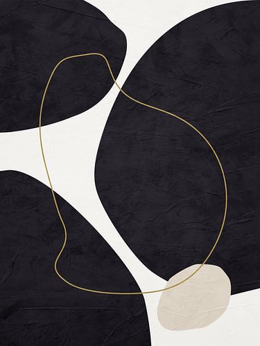 Moderne geometrische organische abstracte kunst