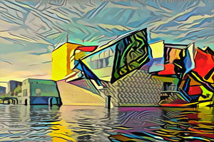 Groninger Museum im Stil von Picasso