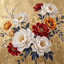 Blumen aus Gold und Samt von Manjik Pictures