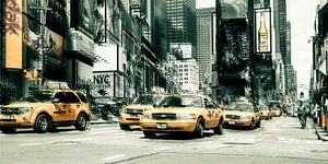 New York - Yellow Cabs on Time Sqaure