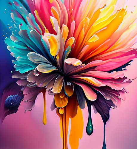 Bloemen druppels