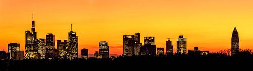 Frankfurt Skyline Panorama van Christian Klös