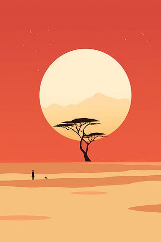 Zonsondergang in Madagaskar