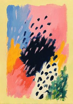 Spontane Farbspritzer – Dynamische Abstraktion von Niklas Maximilian