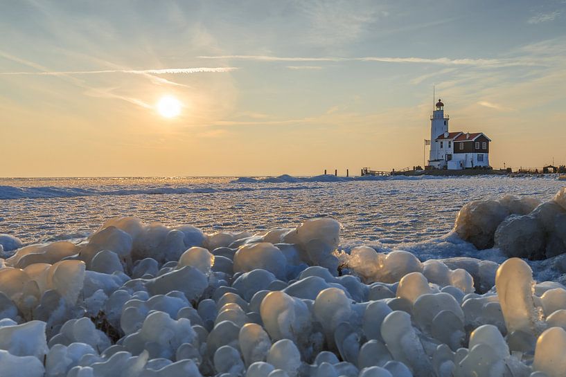 Das Pferd von Marken im Winter. von Menno Schaefer