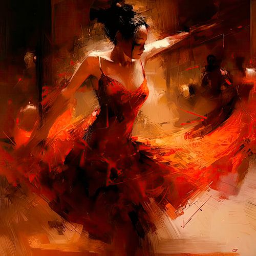 The Dance. Fiery Passion in Motion