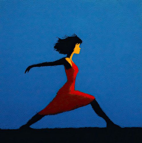 Vrouw Yogahouding | Graceful Energy in Motion