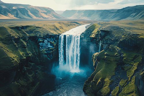 aerial photography over city and country