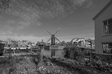 Molen de Put in Leiden van Peter Bartelings
