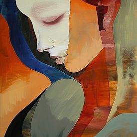 Abstract Vrouw van Blikvanger Schilderijen