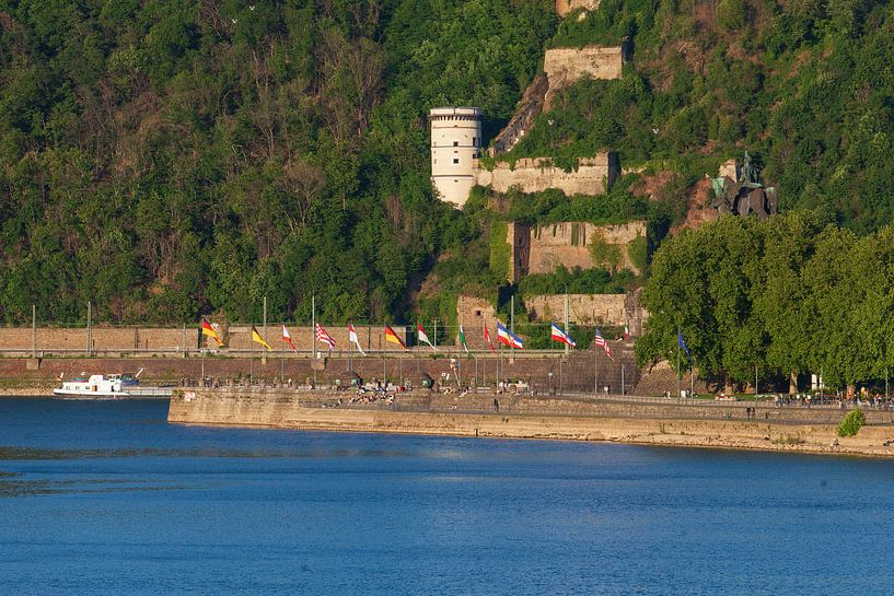 German Corner in the evening light, Koblenz, Rhineland-Palatinate, Germany by Torsten Krüger
