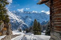 Schneebedeckte Schweizer Berge