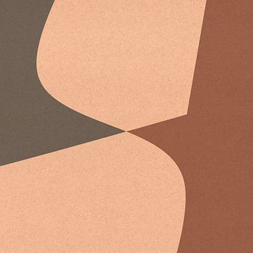 Abstracte organische en geometrische vormen nr. 3 van Dina Dankers