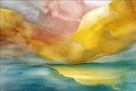 Abstract painting, landscape, soft colours by Joriali Abstract