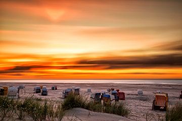 Zonsondergang op Juist van Dirk Rüter