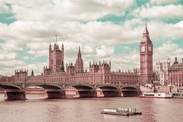 LONDON Westminster Bridge | urbaner Vintage-Stil
