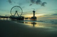 La jetée de Scheveningen dans de jolies couleurs du soir par Birgitte Bergman Aperçu