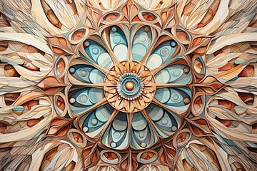 Mandala Mandala van Abstract Schilderij