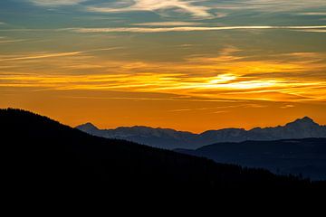 Zonsondergang in Karinthië van Stephan Zaun