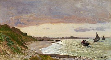 Claude Monet,Le bord de mer à Sainte-Adresse, 1864