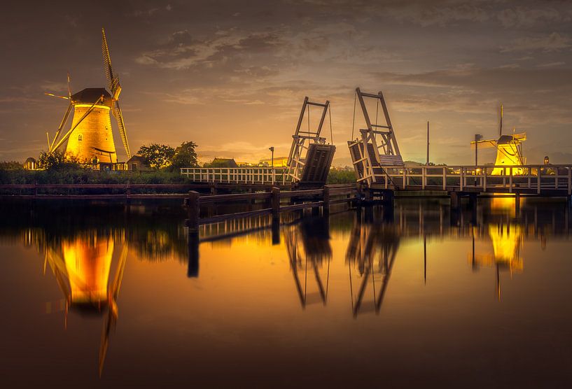 Windmühlen von Kinderdijk von Dennis Donders