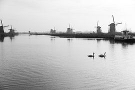 Kinderdeich mit 6 Windmühlen von Eric van Nieuwland