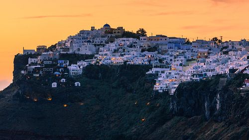 Coucher de soleil, Imerovigli, Santorin