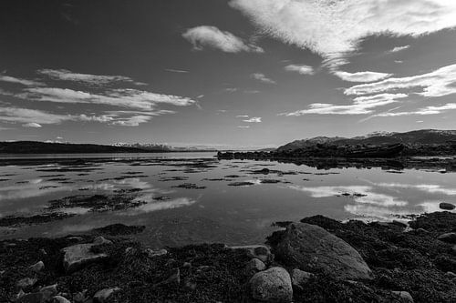 Blick auf den See bei Senja