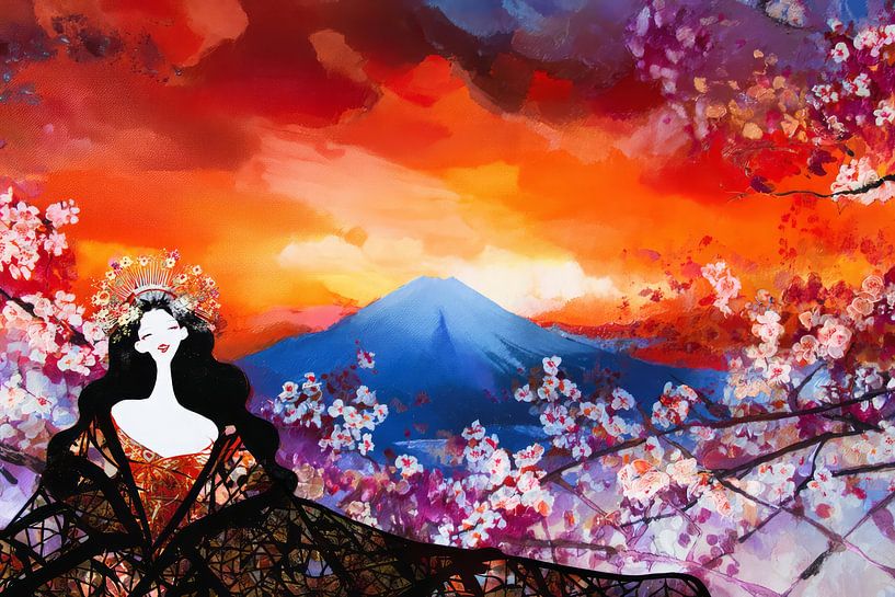 picturesque modern japanese art by Egon Zitter