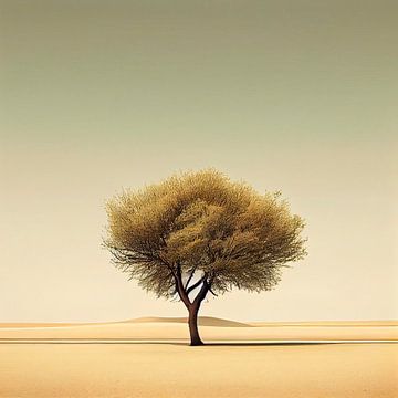 Baum in der Wüste von Maarten Knops